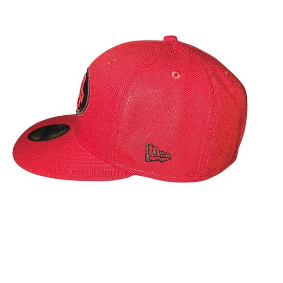 San Francisco 49ers New Era Fitted Cap - Red - Size 7 1/4 - Picture 3 of 9